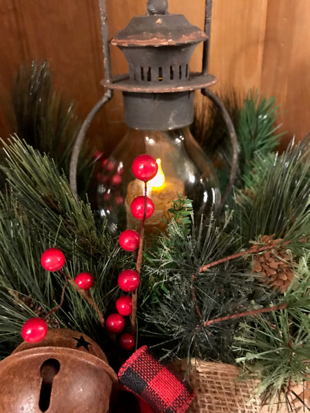 Believe Box Lantern Arrangement